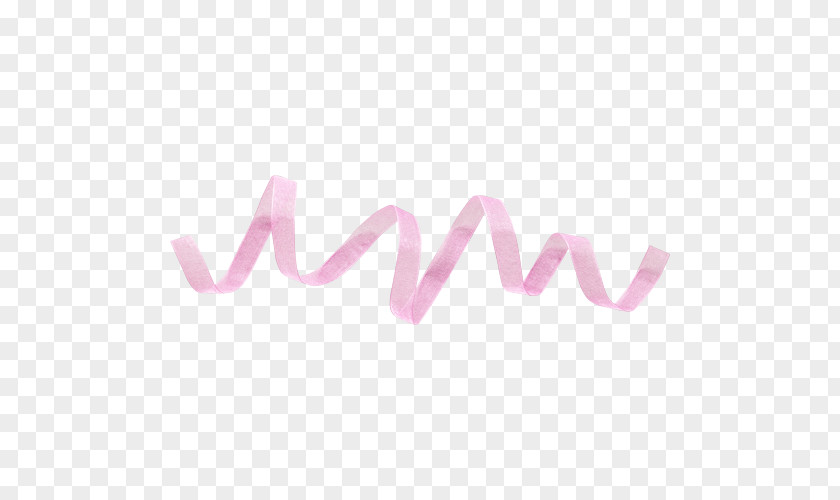 Baby Ribbon Element Drawing Pink PNG
