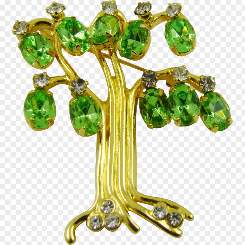 Brooch Emerald Body Jewellery PNG