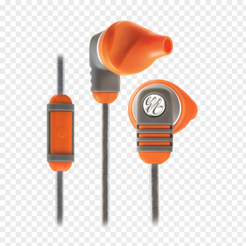 Burnt Orange/Grey Yurbuds Venture Duro Harman TalkJbl Earphone Adventure Series Pro In-Ear Headphones Earphones With Microphone/Volume Control For Apple IOS Devices PNG
