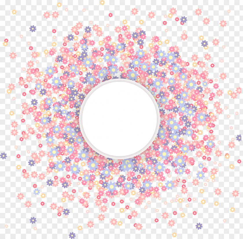 Colorful Abstract Flower Ring Euclidean Vector Computer File PNG