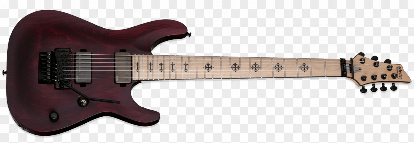 Guitar Seven-string Schecter Research Floyd Rose Electric PNG