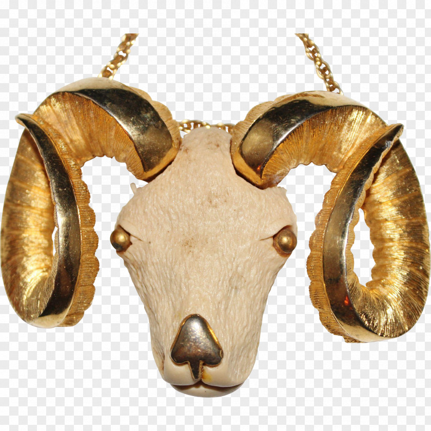 Horn Goat Cattle Jewellery Gold PNG