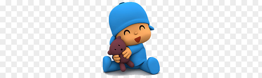 Pocoyo Holding Teddybear PNG Teddybear, boy with bear illustration clipart PNG