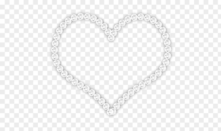 Heart Right Border Of Necklace Clip Art PNG