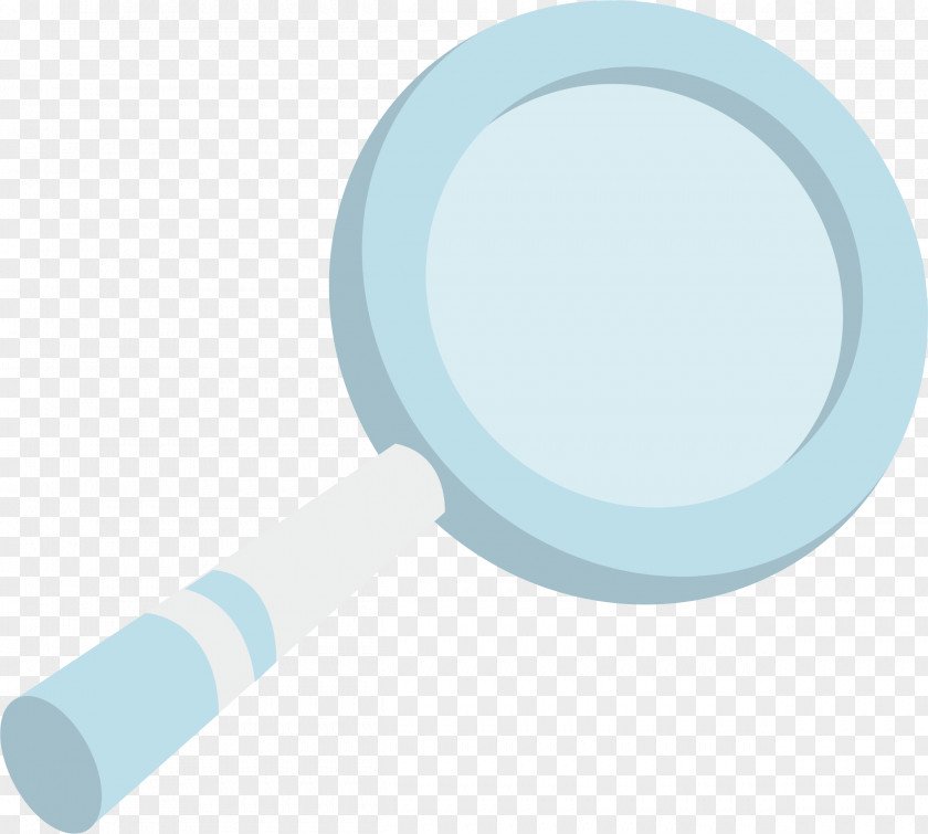 Magnifying Glass Vector Element Blue Euclidean PNG