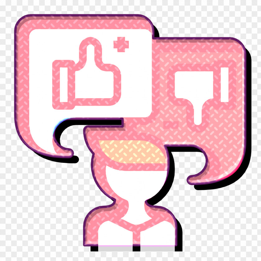 Material Property Pink Business Management Icon Feedback PNG