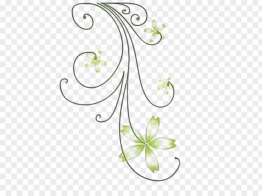 Metal Pedicel Flower Line Art PNG