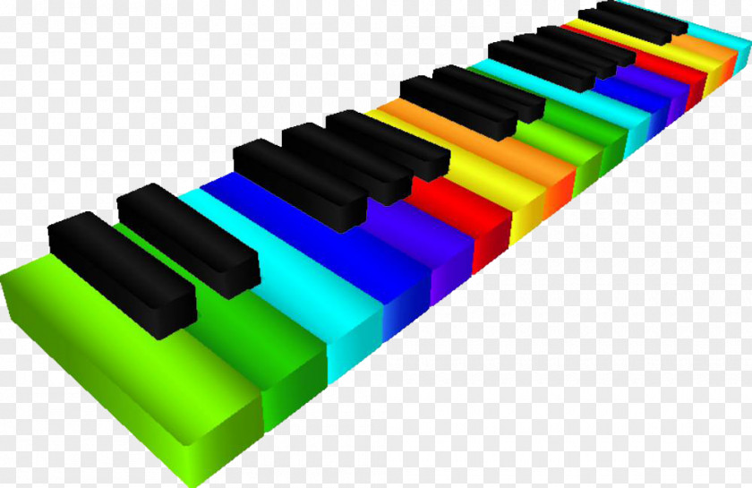 Color Keys Piano Musical Keyboard Royalty-free Illustration PNG