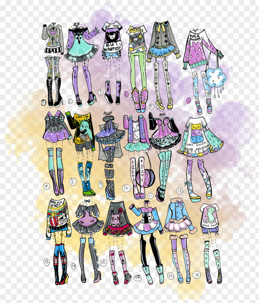 Fairy Kei Drawing Art Clothing PNG