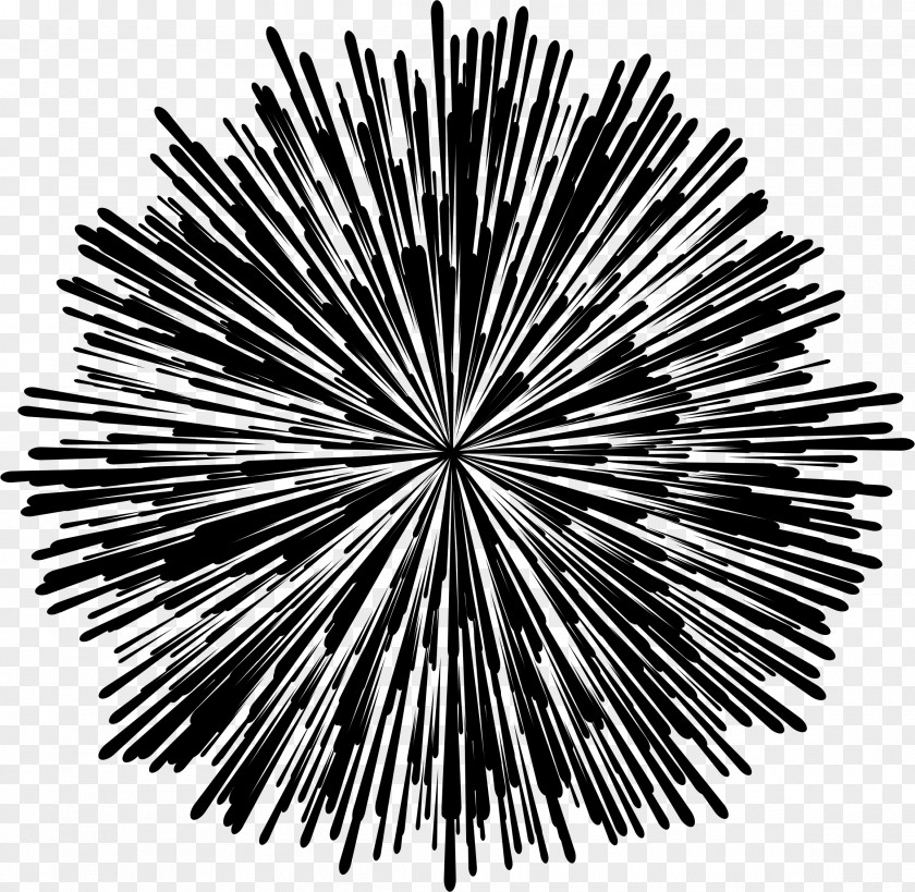 Fireworks Black And White Drawing Clip Art PNG