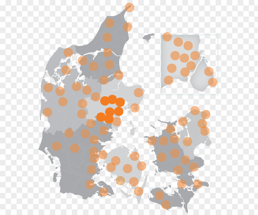 Map Vector North Denmark Region PNG