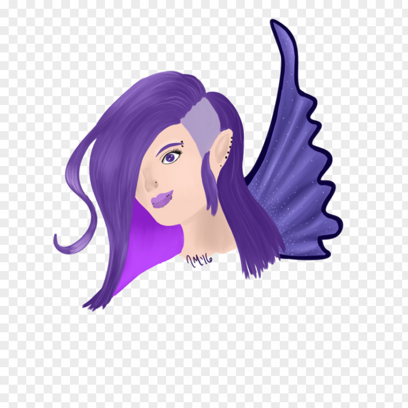 Mohawk Legendary Creature Fairy Violet Purple Lilac PNG