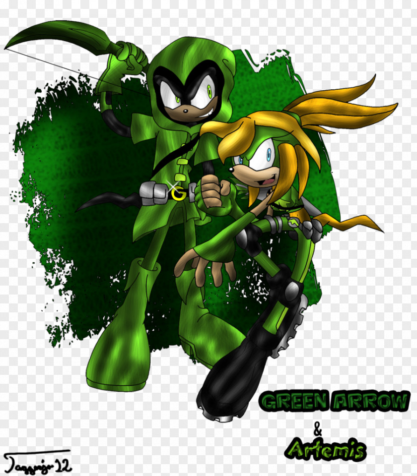 Artemis Background Green Arrow Crock Cartoon Superhero Of Bana-Mighdall PNG