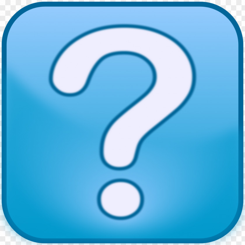Blue Question Mark Icon Clip Art PNG