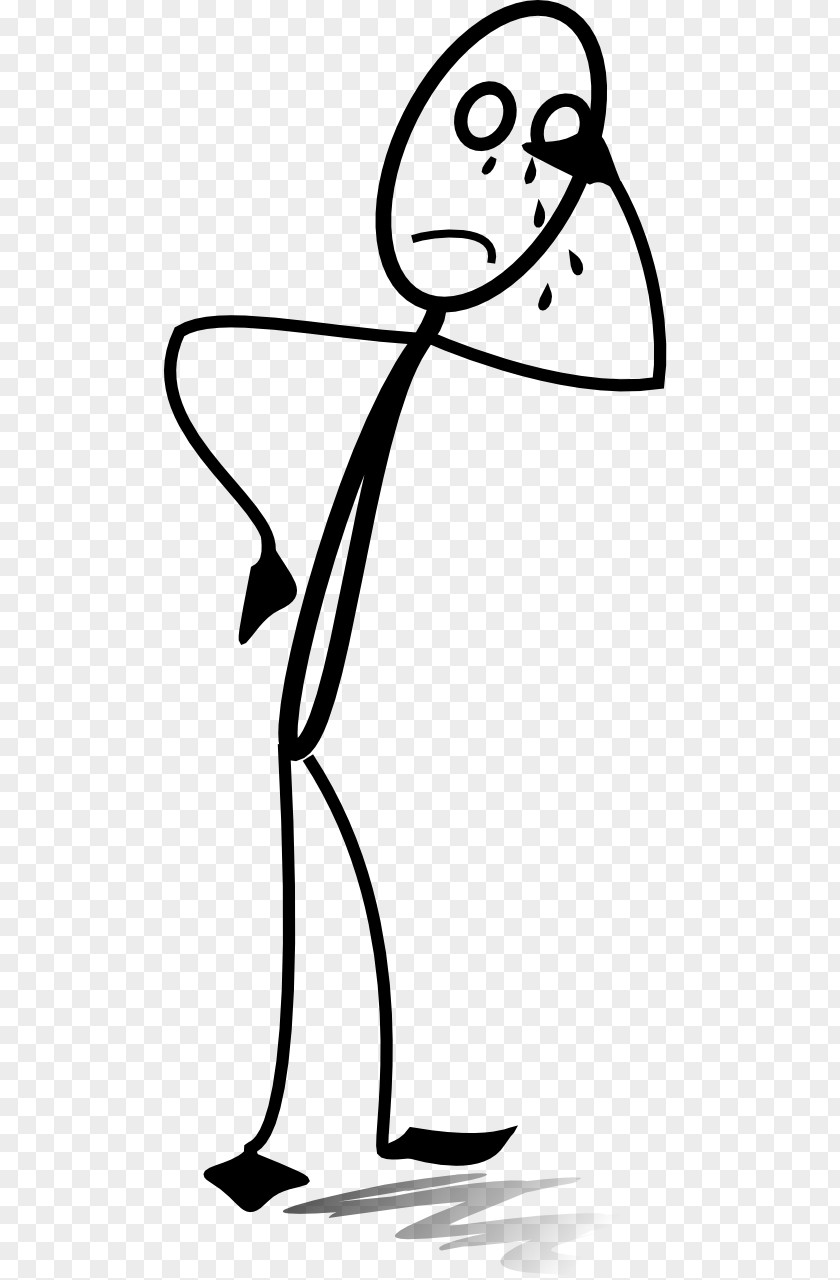 Crying Student Cliparts Stick Figure Sadness Clip Art PNG