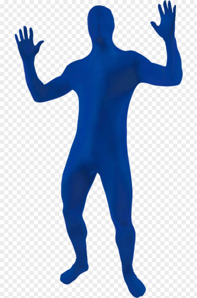 Light Blue Suit Costume Morphsuits Zentai PNG