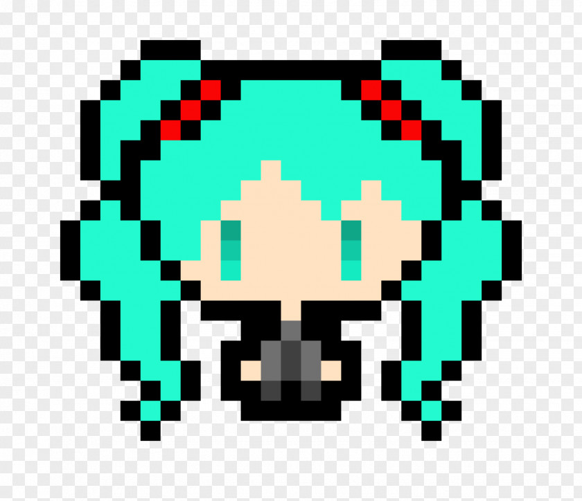 Pixel Art Hatsune Miku PNG
