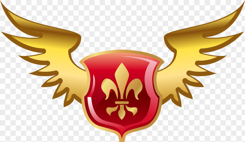 RED WINGS BADGE Euclidean Vector Icon PNG