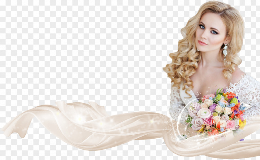 Wedding Dress Bride Blond PNG