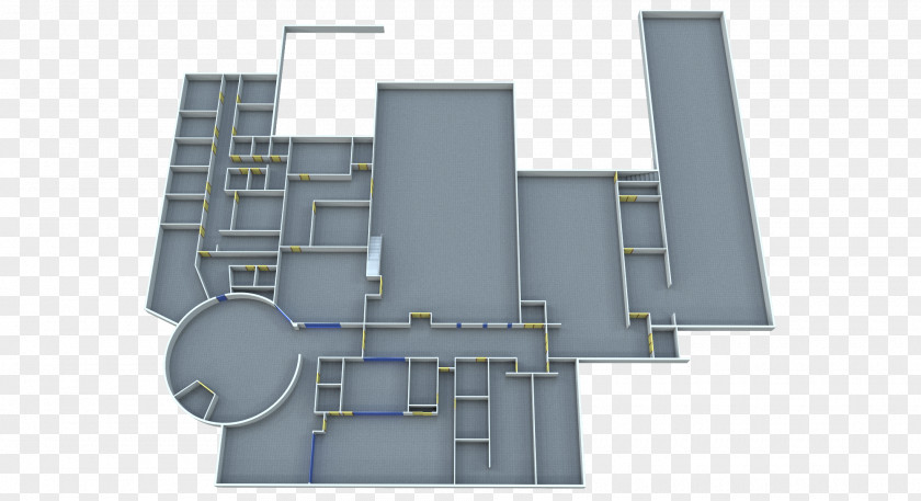 Building Architecture Facade 3D Floor Plan PNG