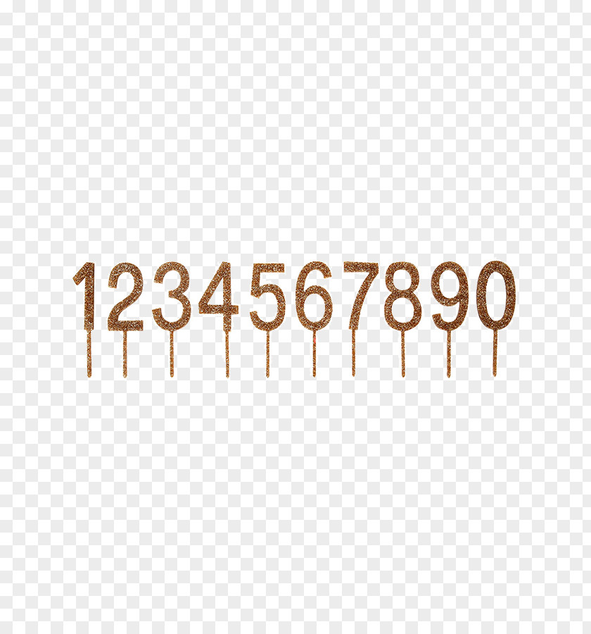 Cake Wedding Topper Birthday Gold Number PNG