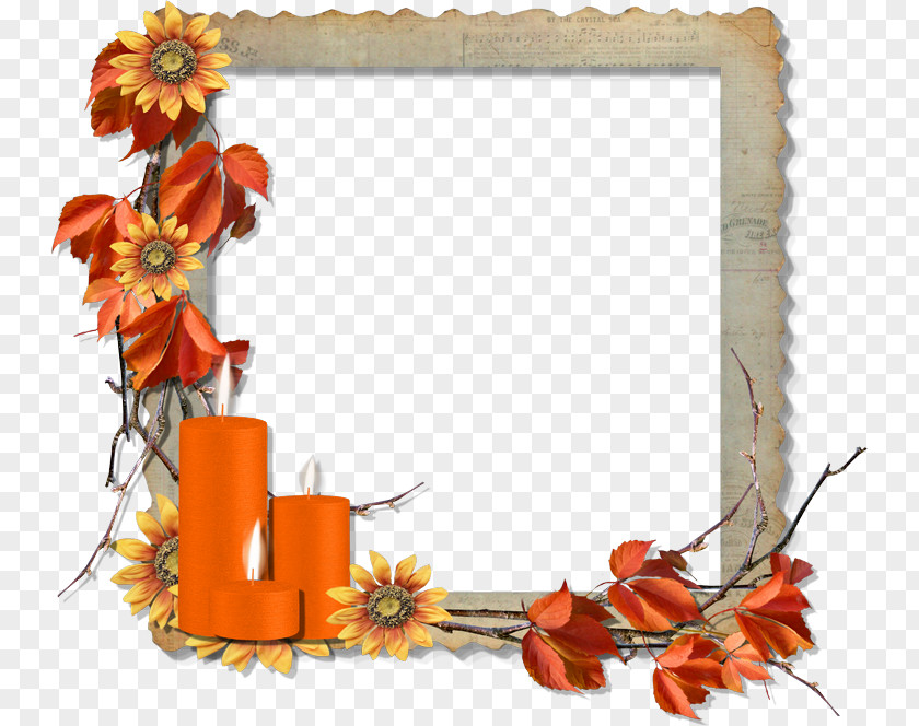 Thanksgiving Border Picture Frames Digital Scrapbooking Paper Clip Art PNG