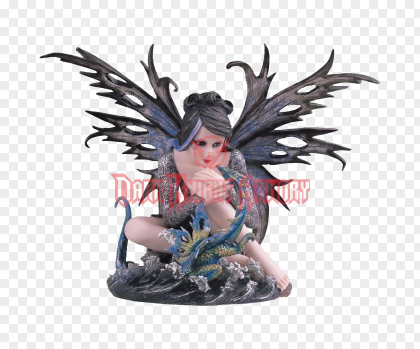 Water Dragon Fairy Figurine Statue Angel PNG