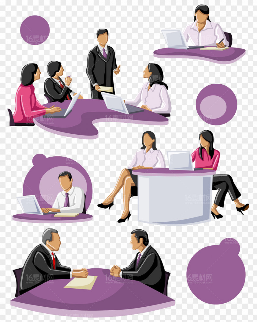 Cartoon Business People Vector Material Stock Photography Royalty-free Clip Art PNG