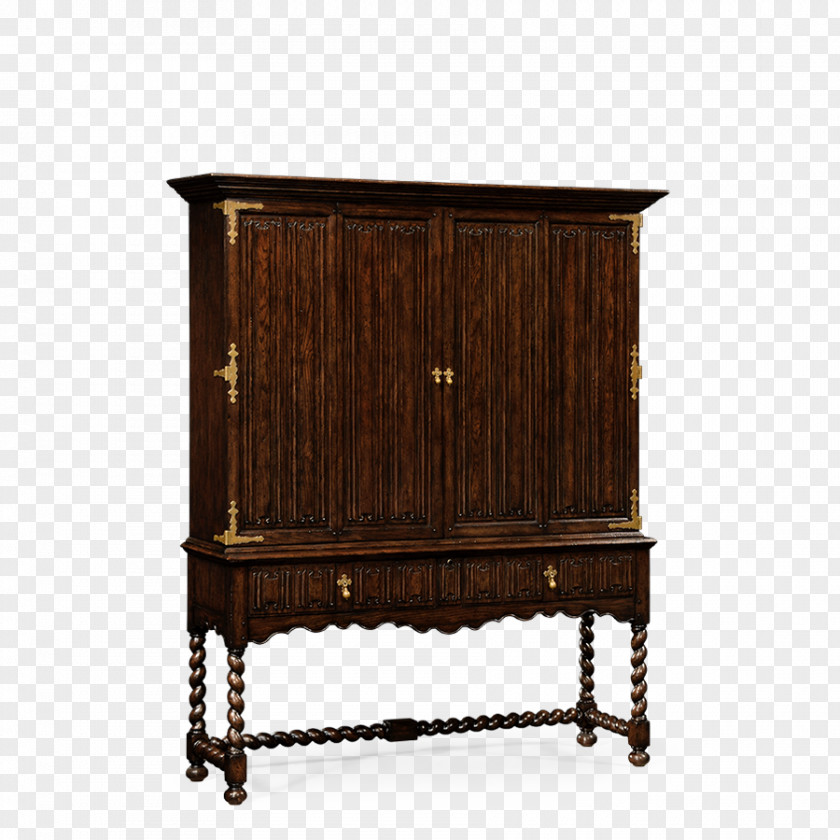 Jc Buffets & Sideboards Television Linenfold Cabinetry Oak PNG