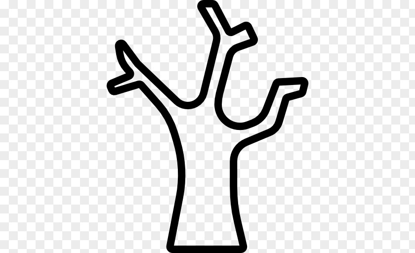 Line Finger Tree White Clip Art PNG