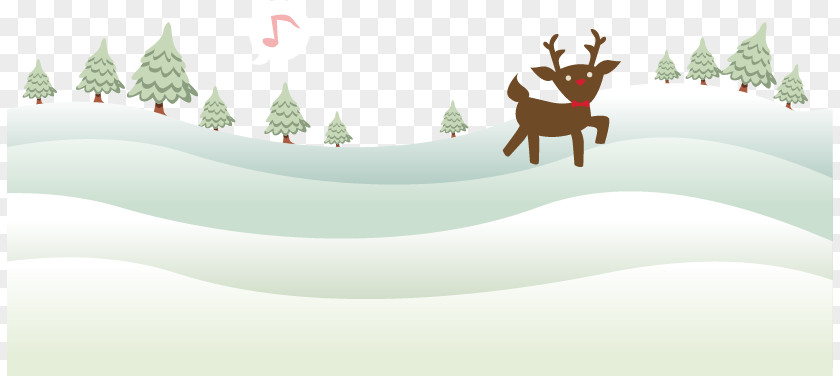 Painted Pine Snow Fawn Pattern Deer Computer File PNG