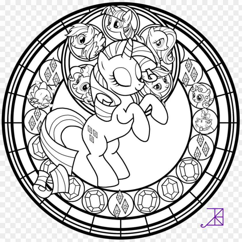 My Little Pony Sunset Shimmer Princess Luna Coloring Book Stained Glass PNG