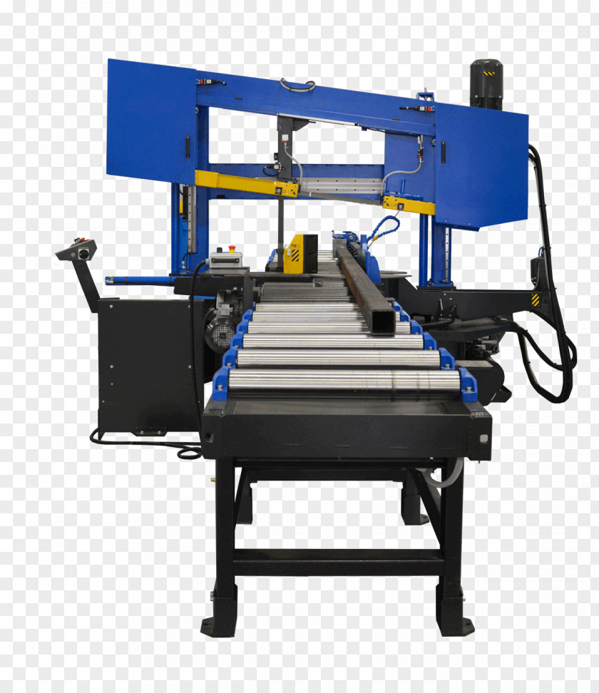 Steel Cutting Machine Conveyor System Band Saws Belt PNG