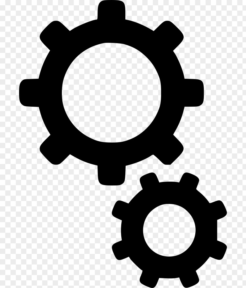 Cogs Icon Vector Graphics Gear Clip Art Image Drawing PNG