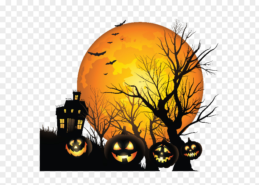 Halloween Moon Haunted House YouTube Ghost Clip Art PNG