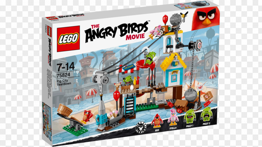 Lego Angry Birds Minifigure Castle LEGO 75824 The Movie Pig City Teardown PNG