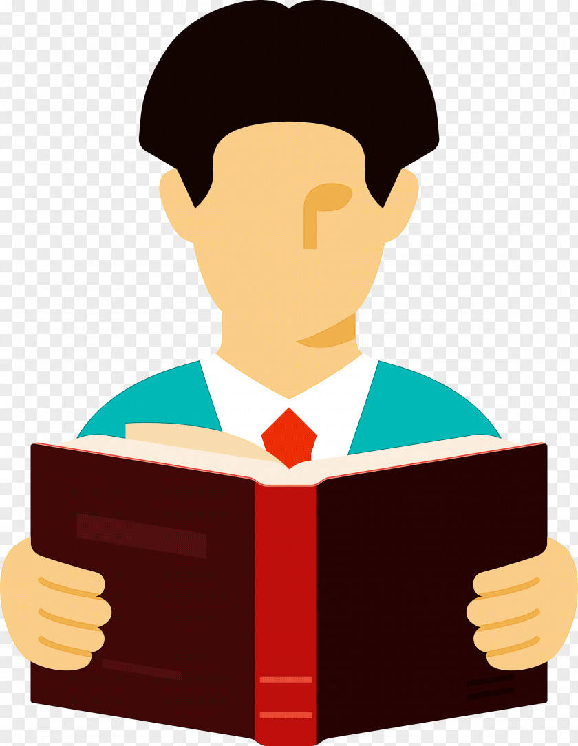 Teacher Reading Book PNG