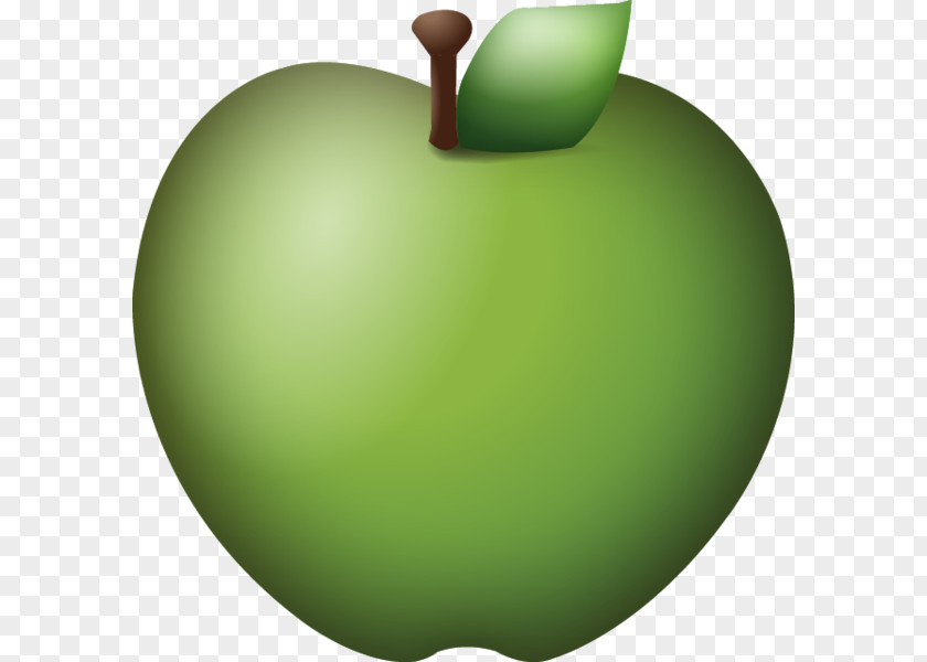 GREEN APPLE Apple Color Emoji IPhone PNG