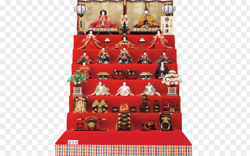 Hina Hinamatsuri 初節句 吉徳 Doll Christmas Ornament PNG