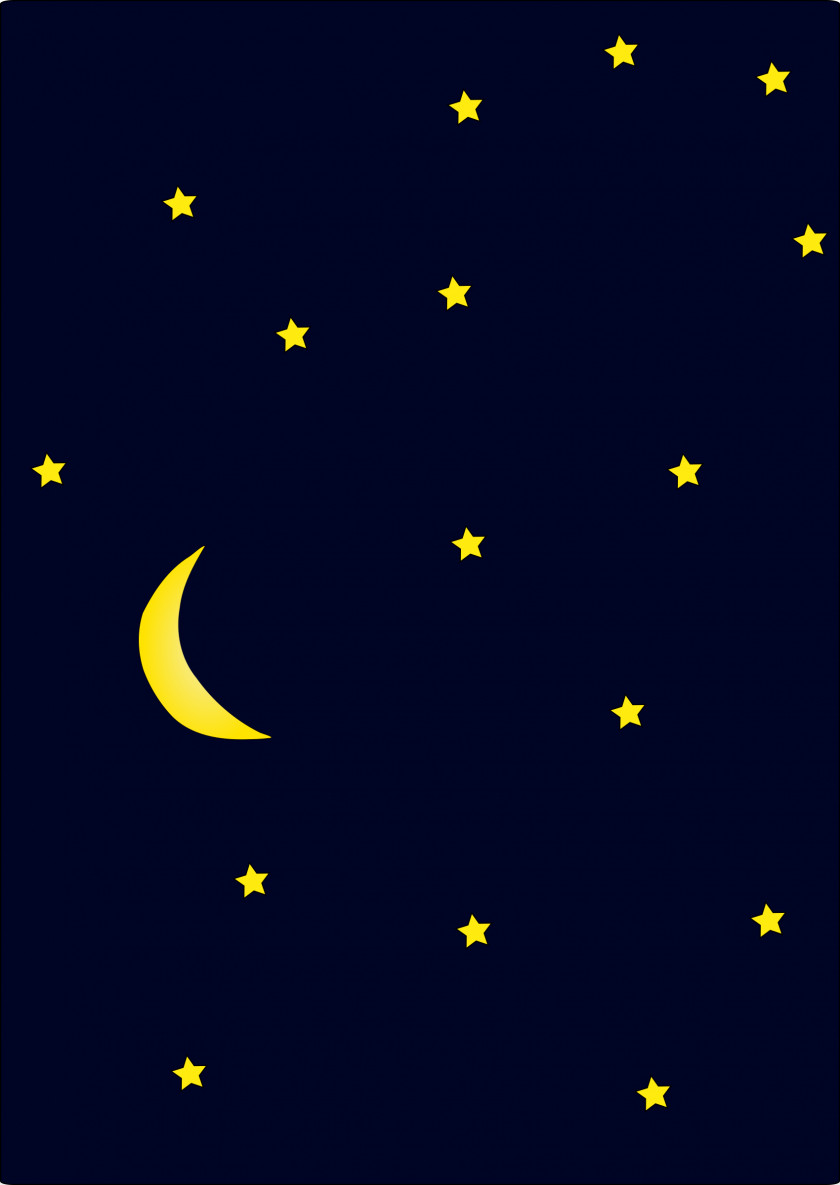Night Stars Cliparts Sky Crescent Star Wallpaper PNG
