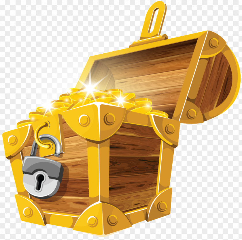 Gold Buried Treasure Clip Art PNG