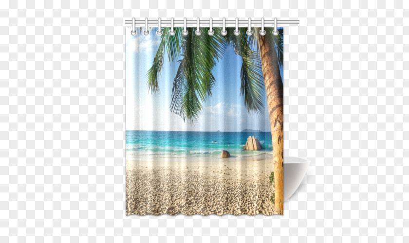Tropical Beach Curtain Water Resources PNG