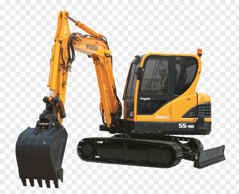 Excavator Hyundai Motor Company Heavy Machinery PNG