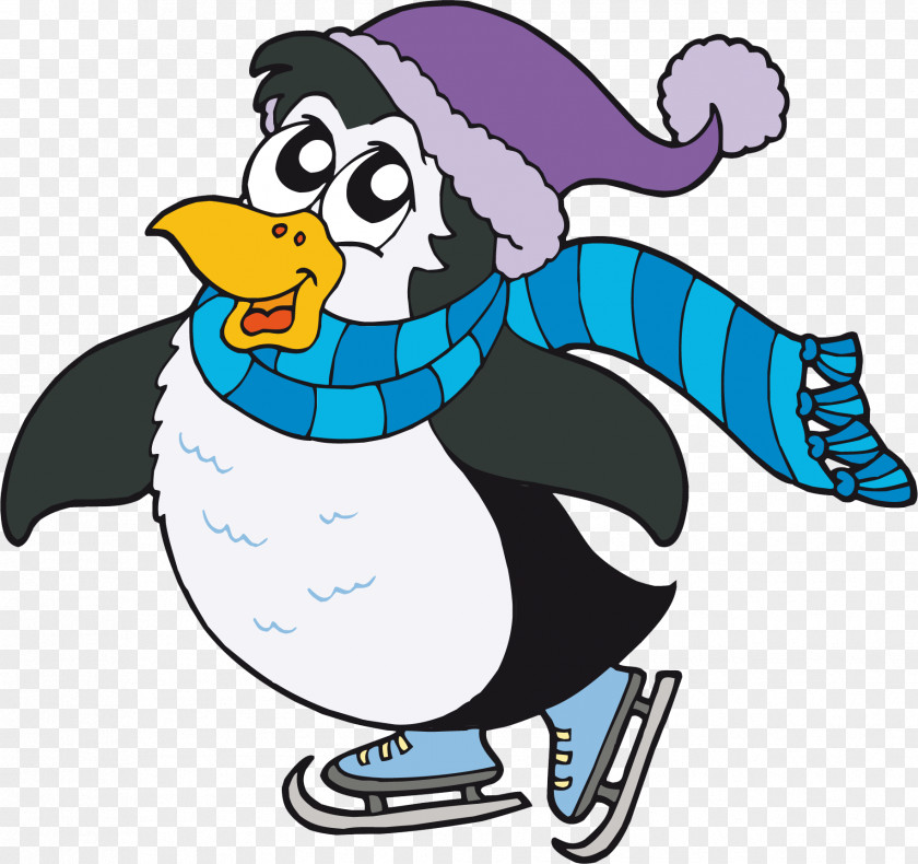 Ice Skates Pittsburgh Penguins Skating Cartoon PNG