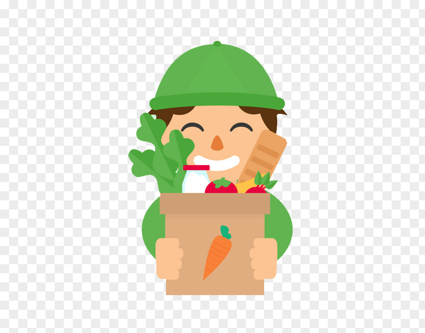 People Selling Vegetables Vegetable Illustration PNG