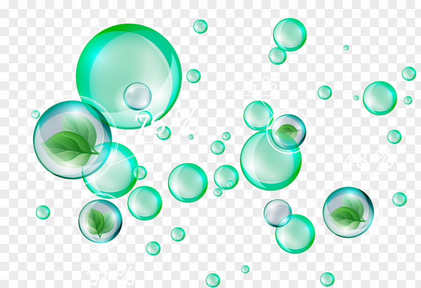 Green Fresh Bubbles Bubble PNG