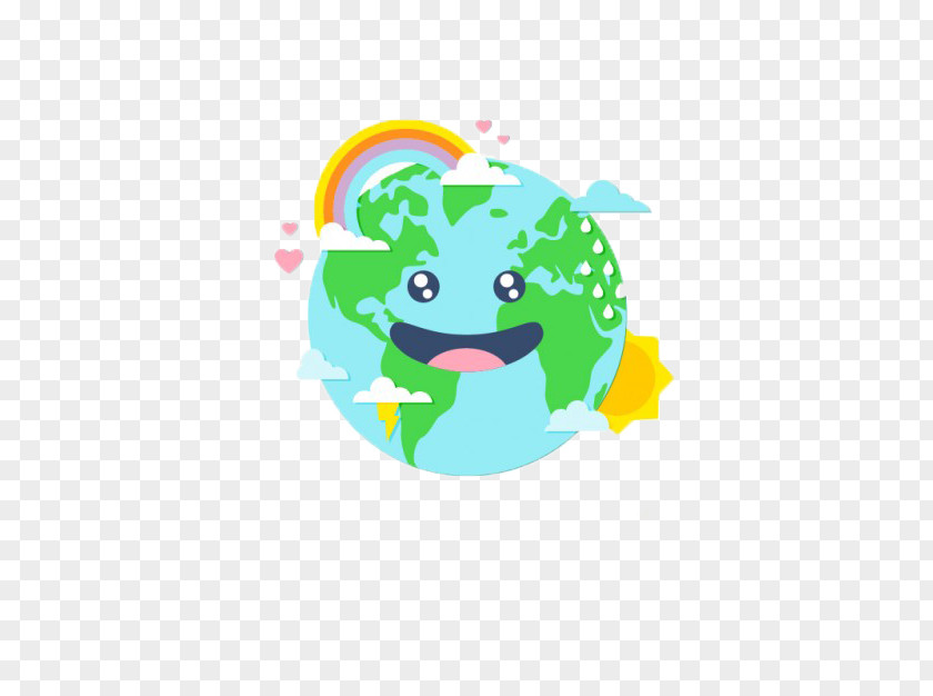 Cartoon Earth World Environment Day Cuteness PNG