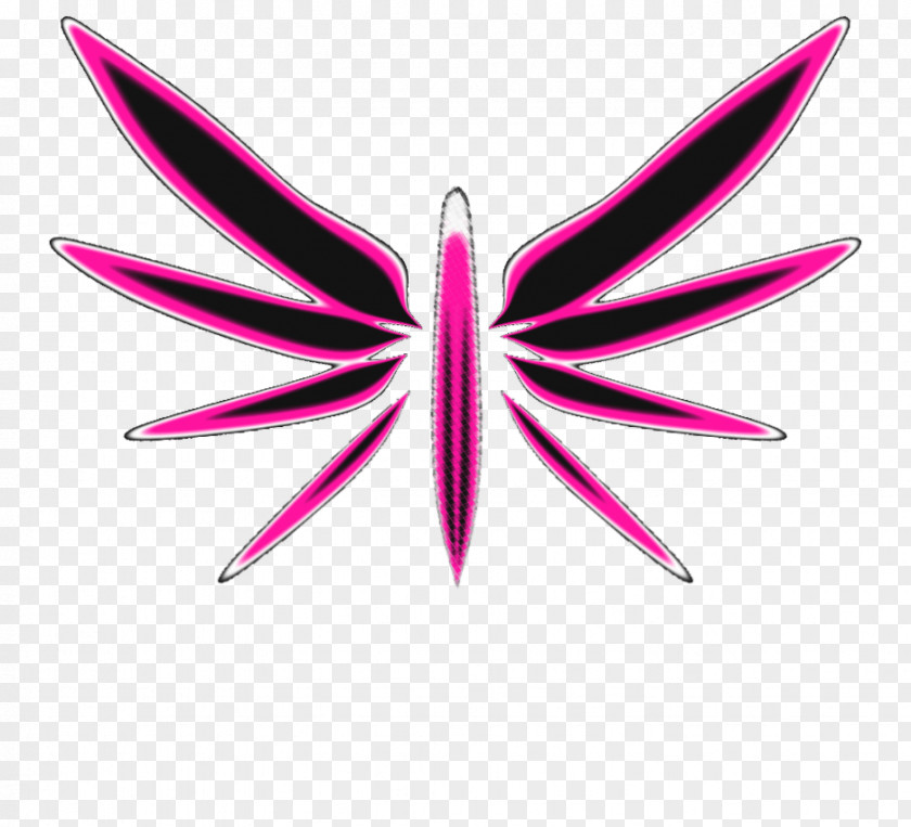 Pink Butterfly Tattoo Sekirei Decal PNG