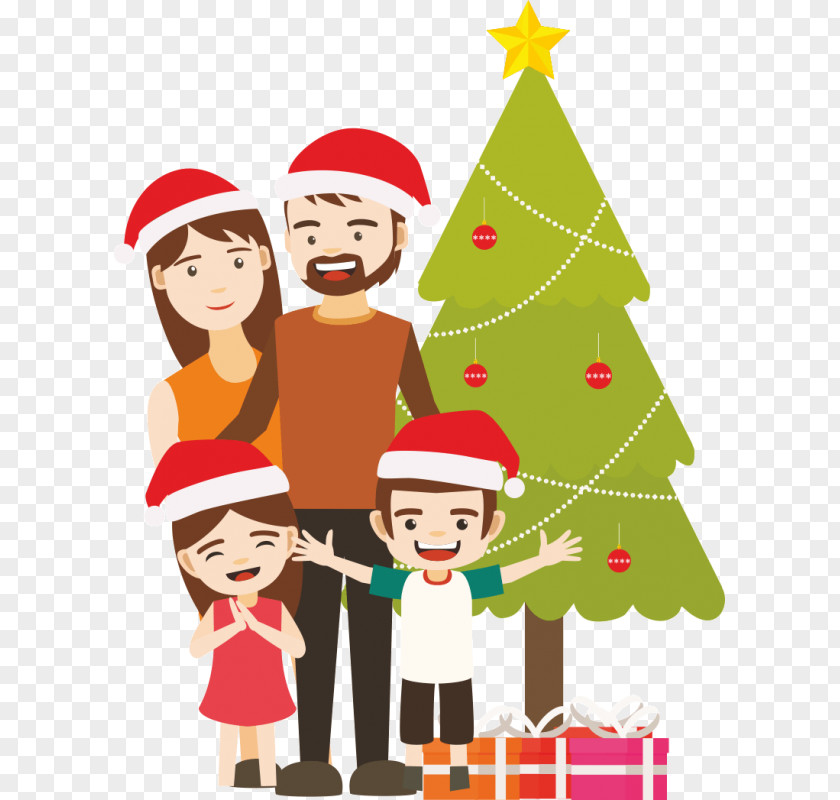 Santa Claus Christmas Day Decoration Family Gift PNG