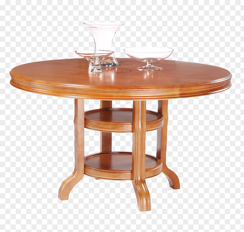 Brown Wood Tea Table PNG